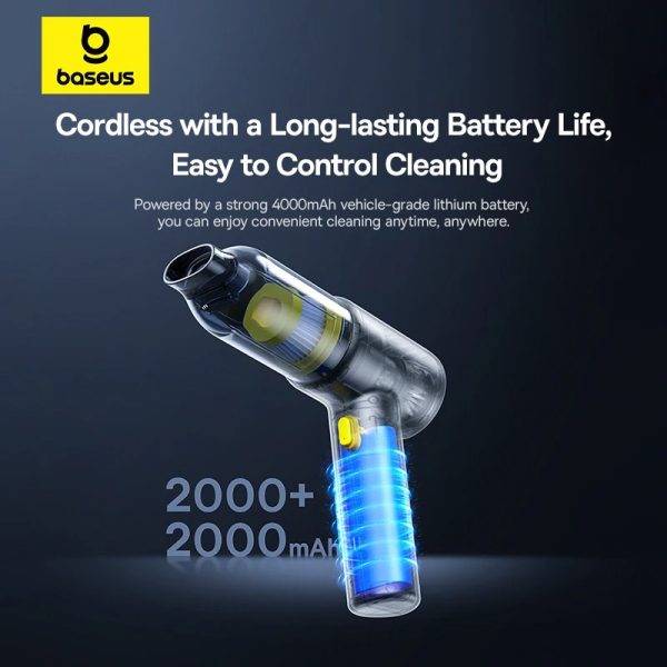 Baseus AT Portable Car Vacuum Cleaner High-Power Handheld Dust Remover