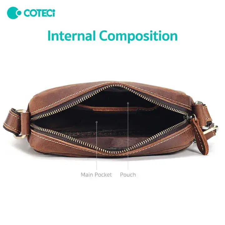 COTECi Luxury Series Genuine Leather Crossbody Bag OT-021