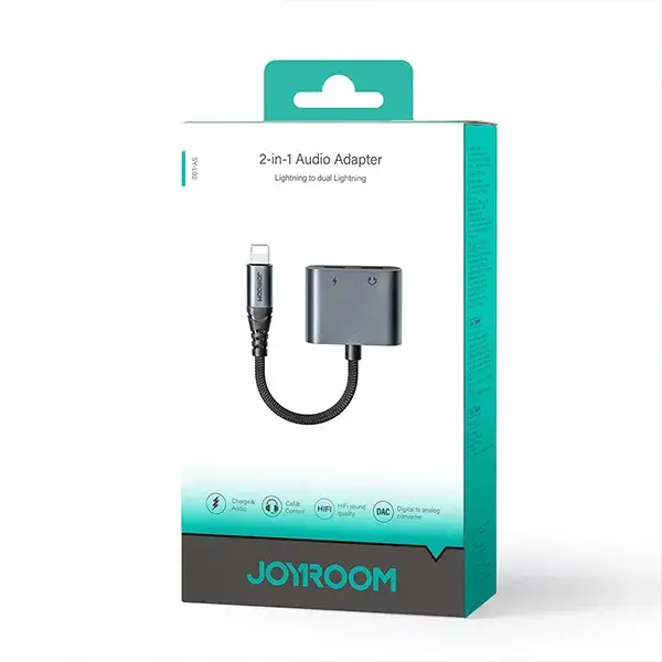Joyroom SY-L02 Dual Lightning Audio Splitter Adapter for Music Sharing & Charging