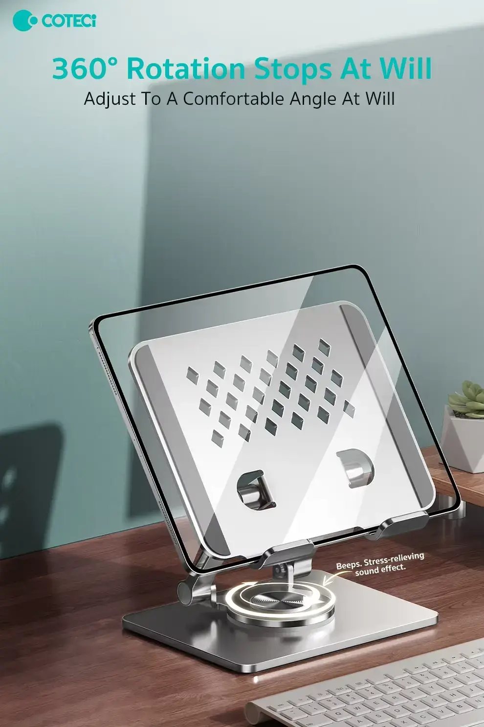 COTECi BS-009 Pad/Phone Folding Rotating Stand