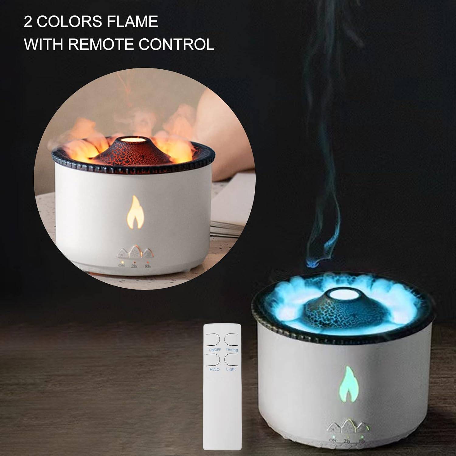 Volcanic Aroma Diffuser Air Humidifier Portable 360ml Usb Night Light Sprayer