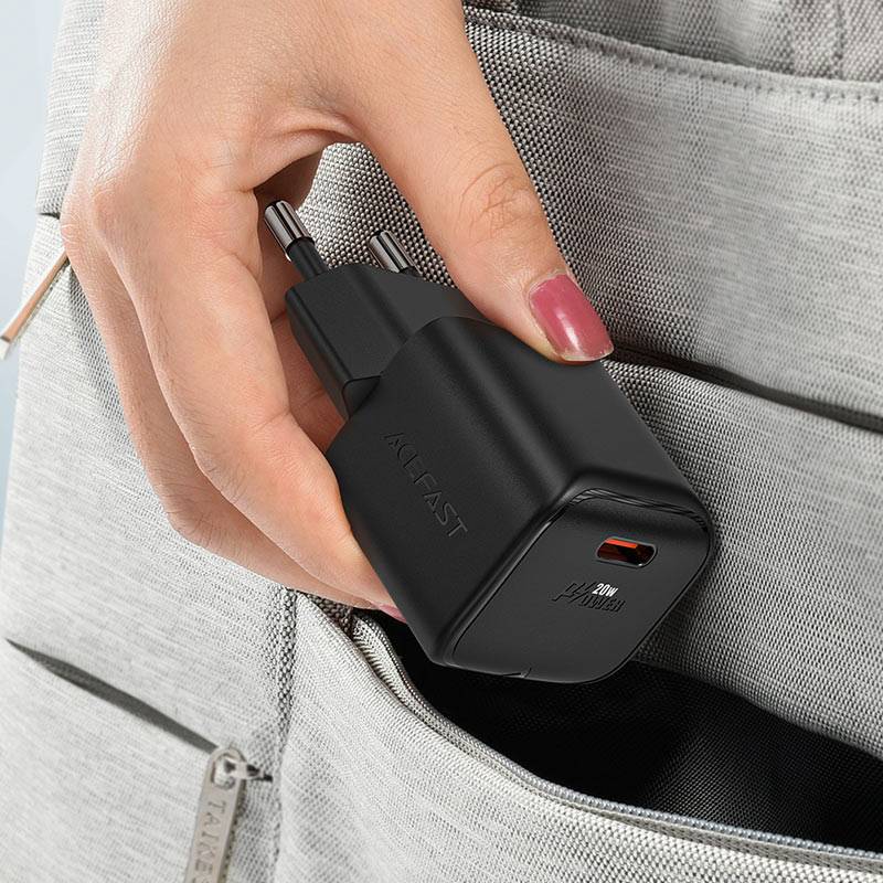 ACEFAST A73 Mini 20W PD GaN Fast Charging Wall Adapter