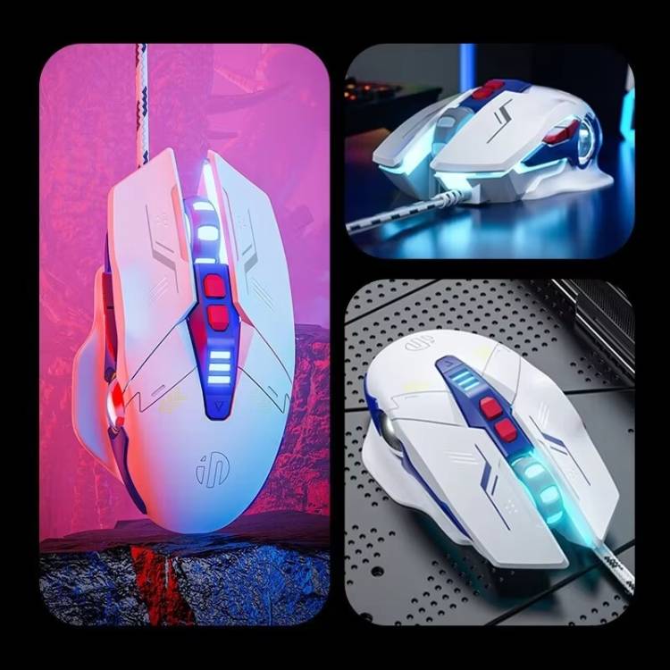 Inphic W9P Silent Wired Gaming Mouse