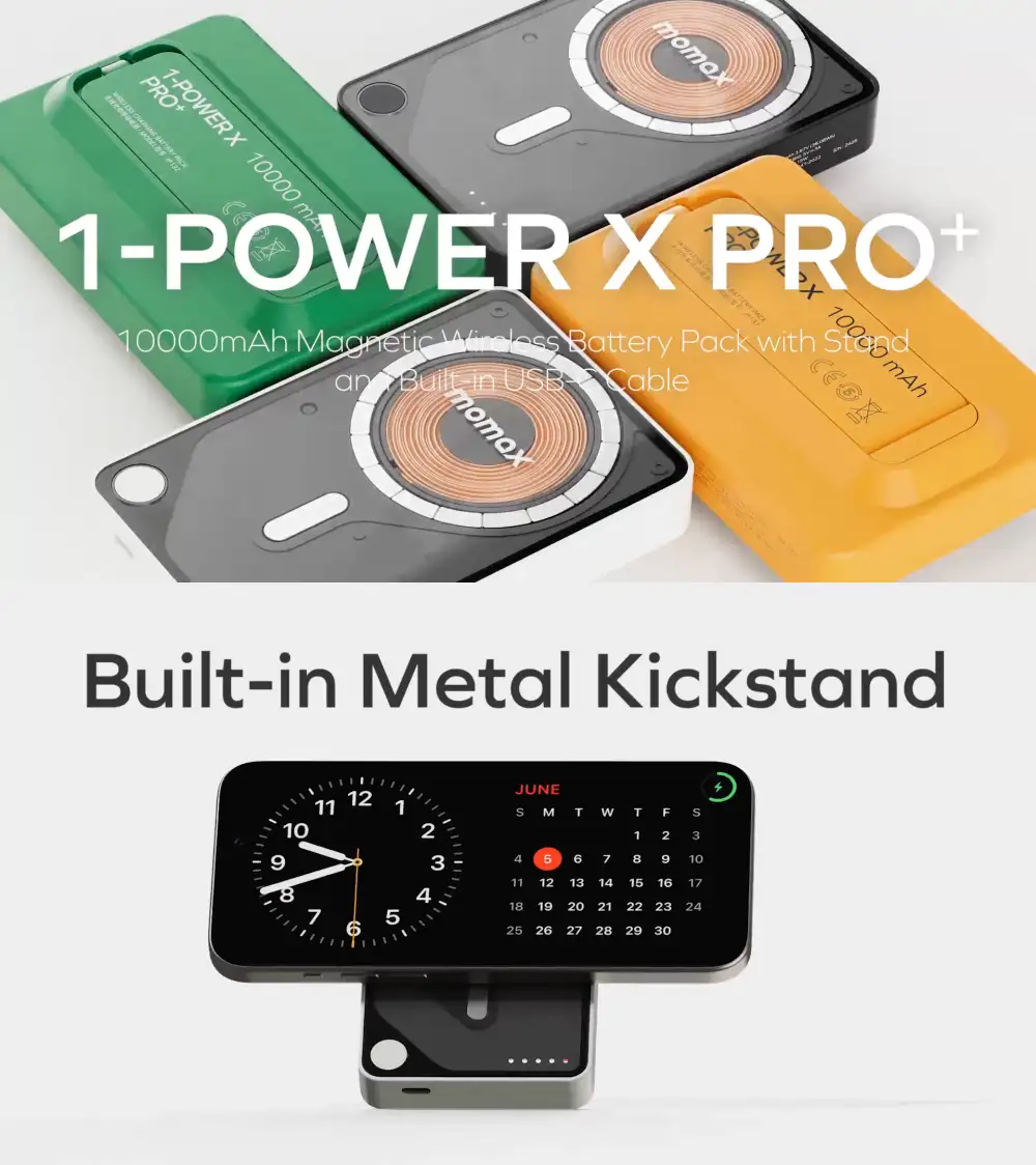 Momax 1-Power X Pro+ 10000mAh Magnetic Wireless Power Bank