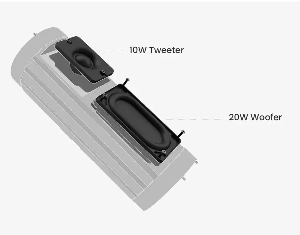 HiFuture Ripple Portable Wireless Speaker with 30W Dynamic Sound Output