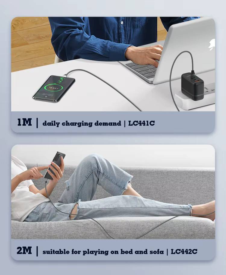LDNIO LC442C 5A Fast Charging Type-C to Type-C Data Cable