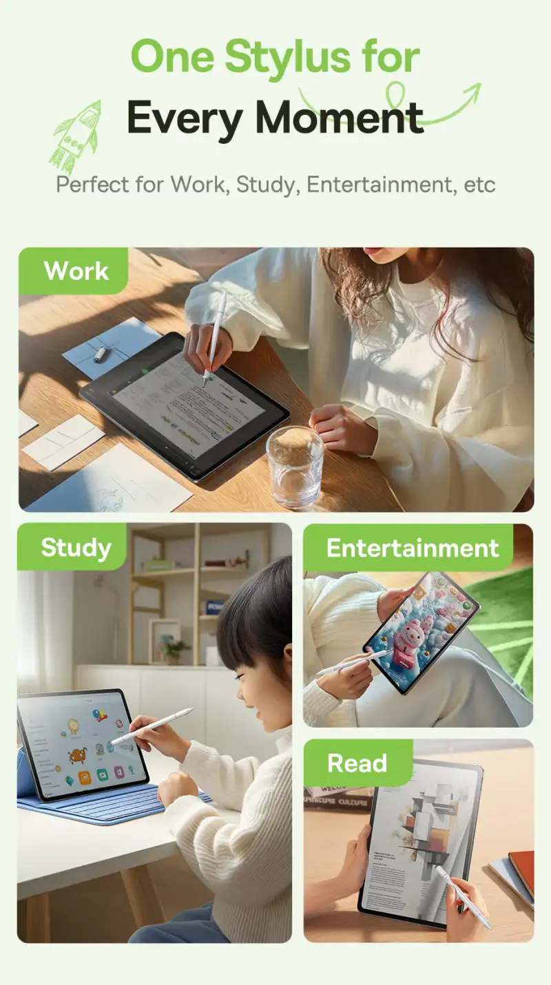Baseus Smooth Writing III 3-in-1 Passive Non-Magnetic Stylus Pen