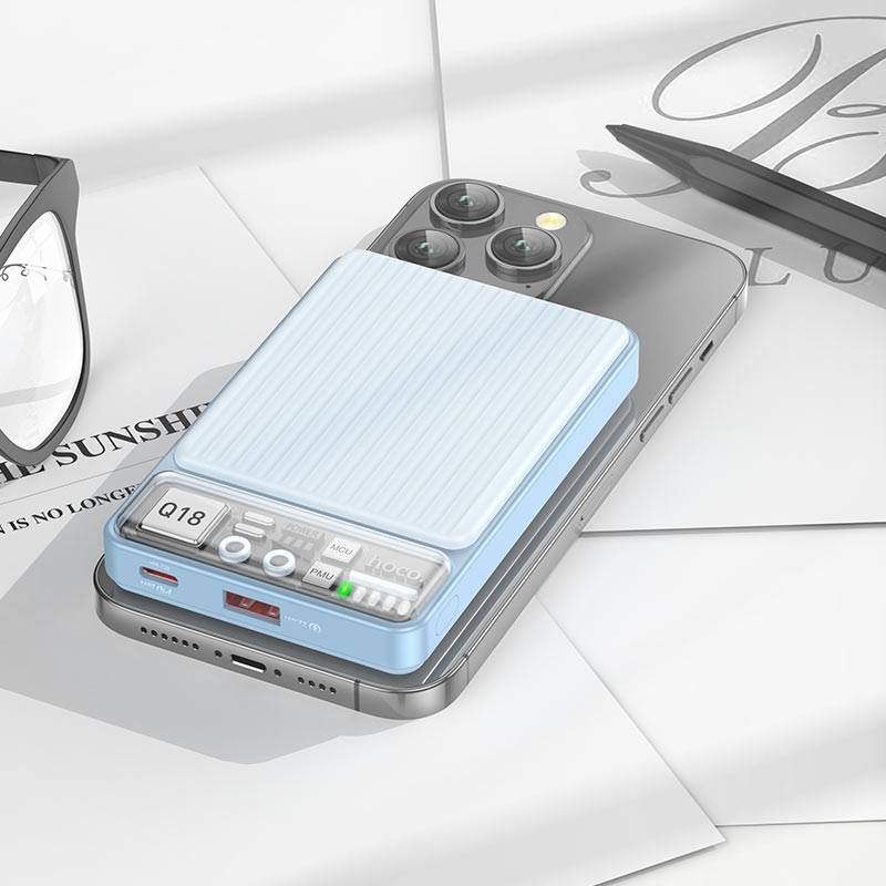 Hoco Q18 22.5W 10000mAh Wireless Magnetic Power Bank