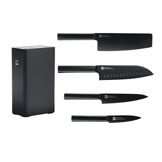 HuoHou HU0076 Non-Stick Stainless Steel Kitchen Knife 5-in-1 Combo Set