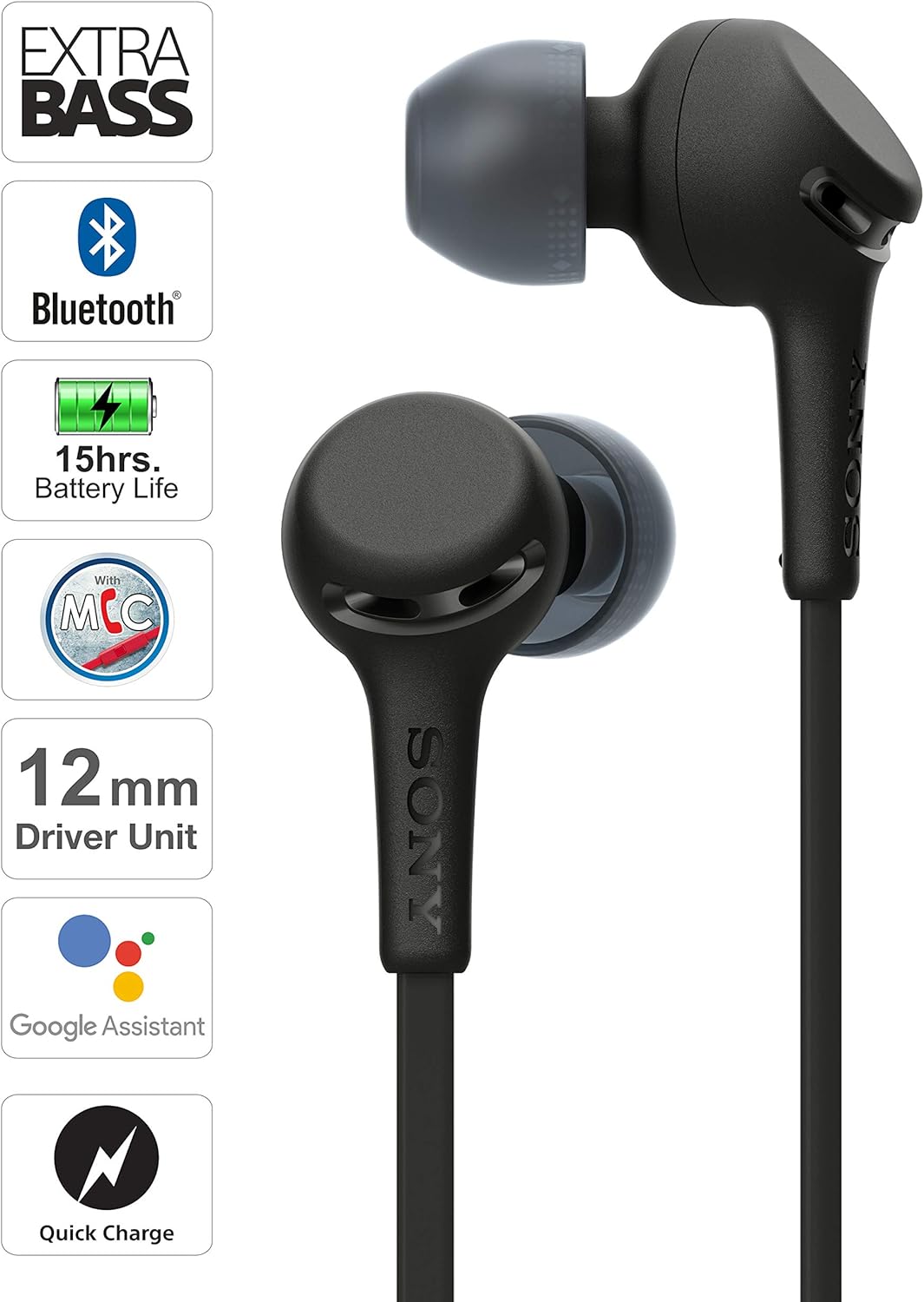 Sony WI-XB400 Extra Bass Wireless In-Ear Neckband Earphones