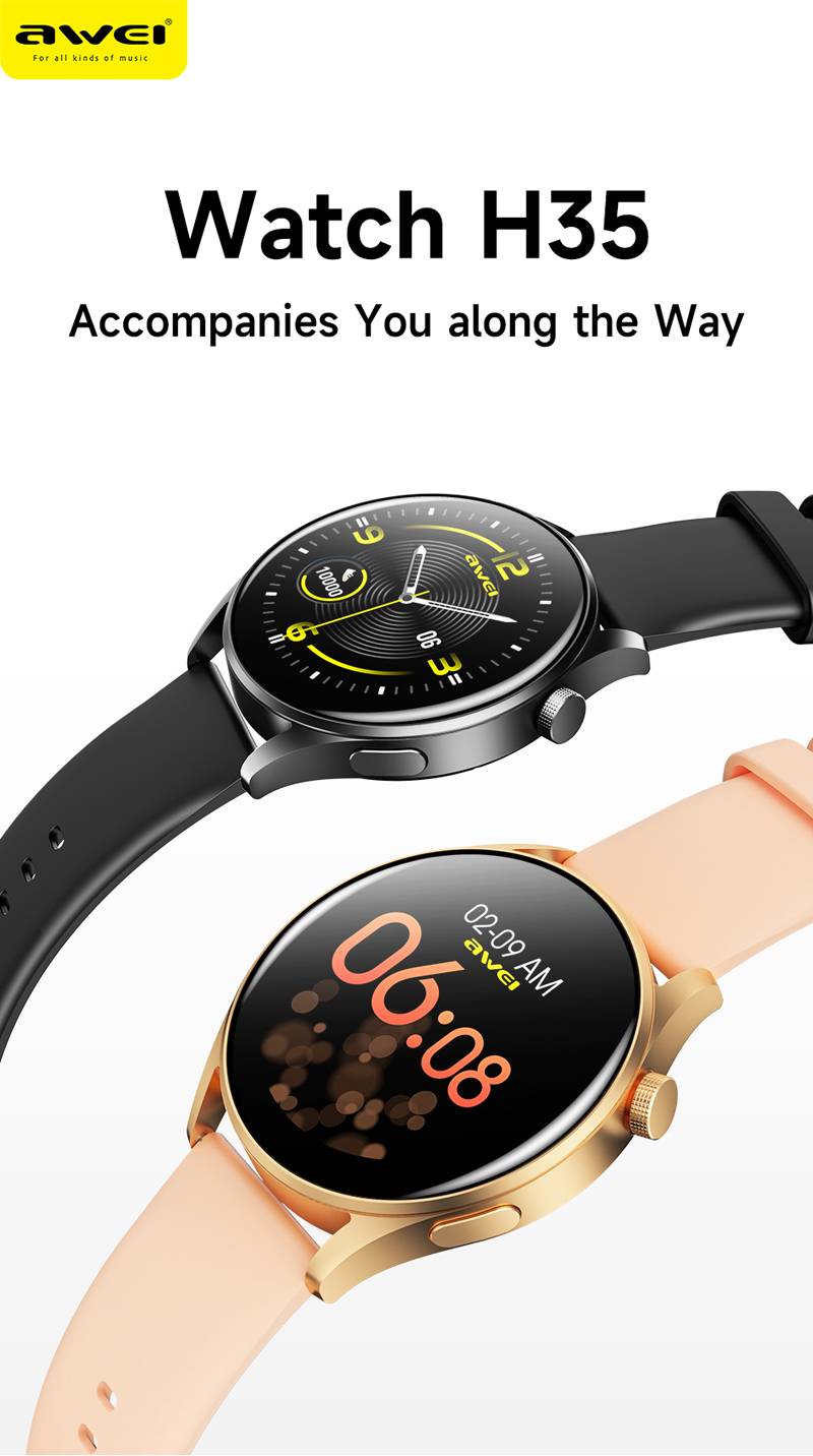 AWEI H35 IP68 Waterproof Smartwatch
