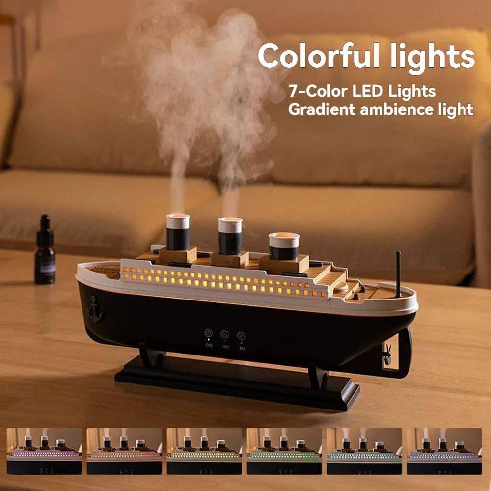 JELLYFISH Rain Cloud Titanic Cool Mist Humidifier Quiet 28dB Bedroom & Nursery Air Humidifier with Auto Shut-Off