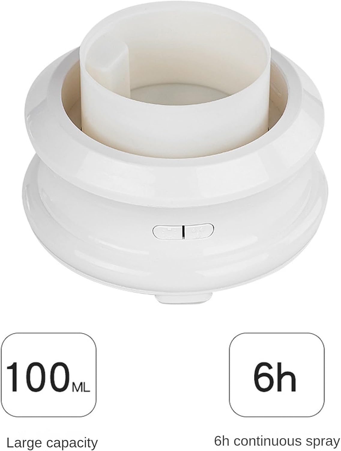 Ultrasonic USB Aroma Diffuser & Air Humidifier with Decorative Flower Design