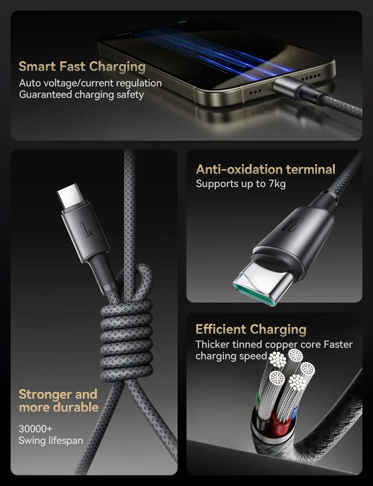 JOYROOM S-A50 Unlimited Series 60W USB-C to USB-C Fast Charging Cable 1.2m