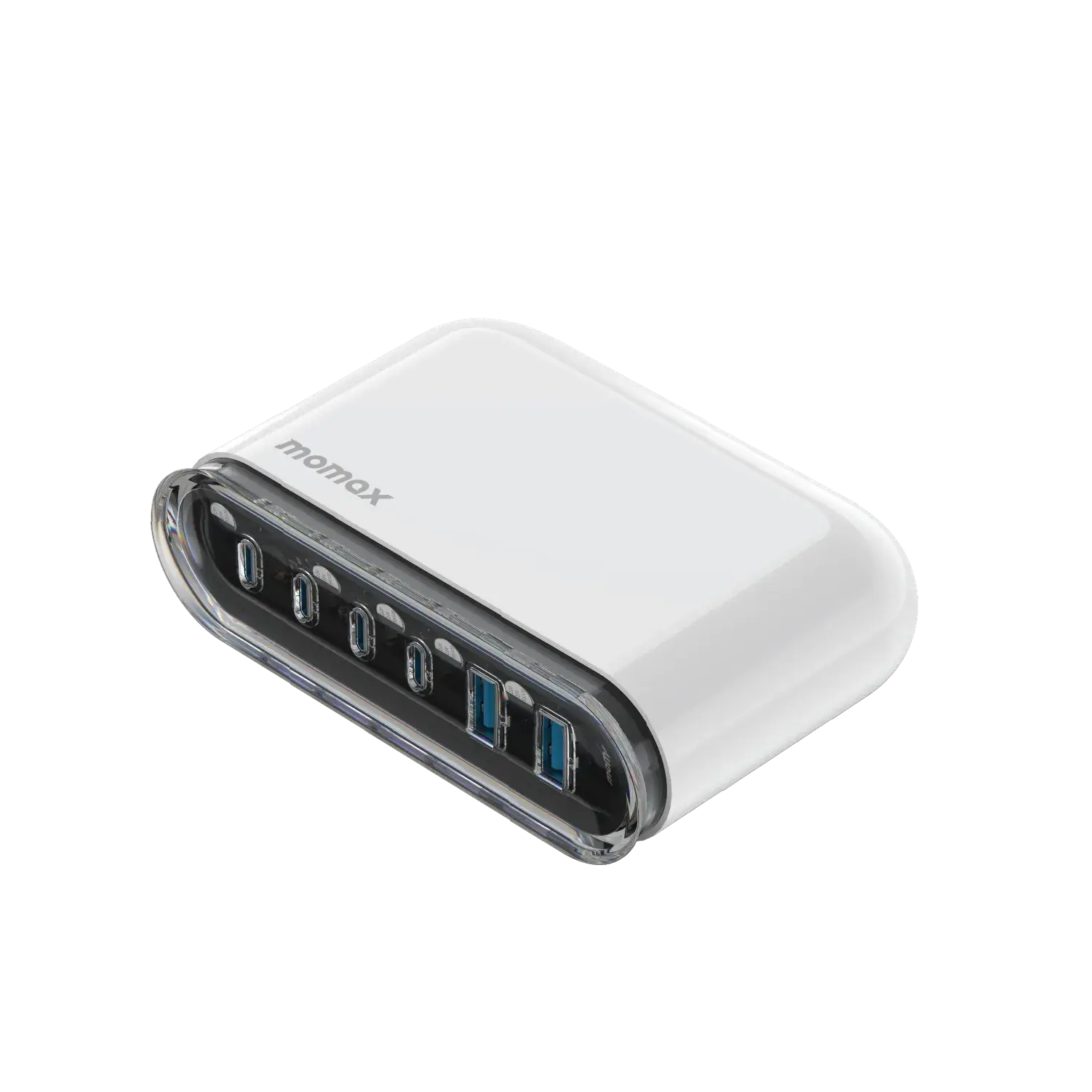 MOMAX 1-Charge Flow+ 120W USB-C & USB-A 6-Port GaN Desktop Charger