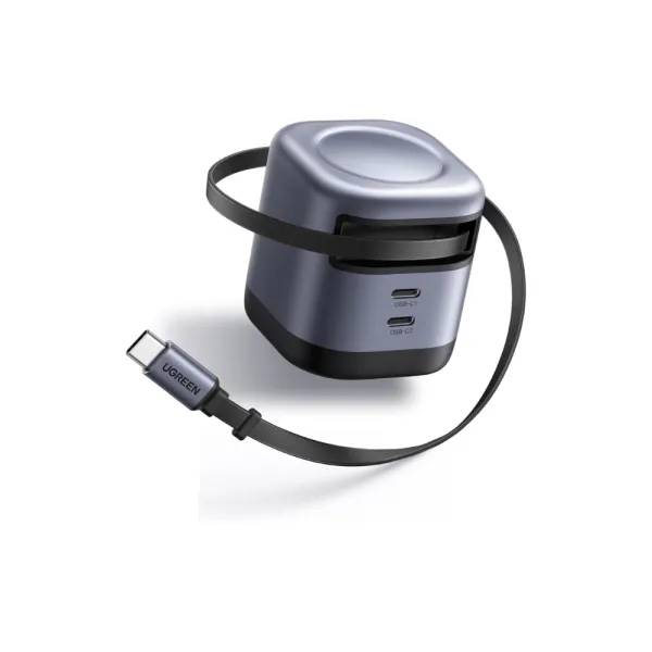 UGREEN Nexode Series USB-C Retractable Fast Chargers 45W, 65W & 100W GaN with Built-in Cable UGREEN Nexode Series USB-C Retractable Fast Chargers 45W, 65W & 100W GaN with Built-in Cable