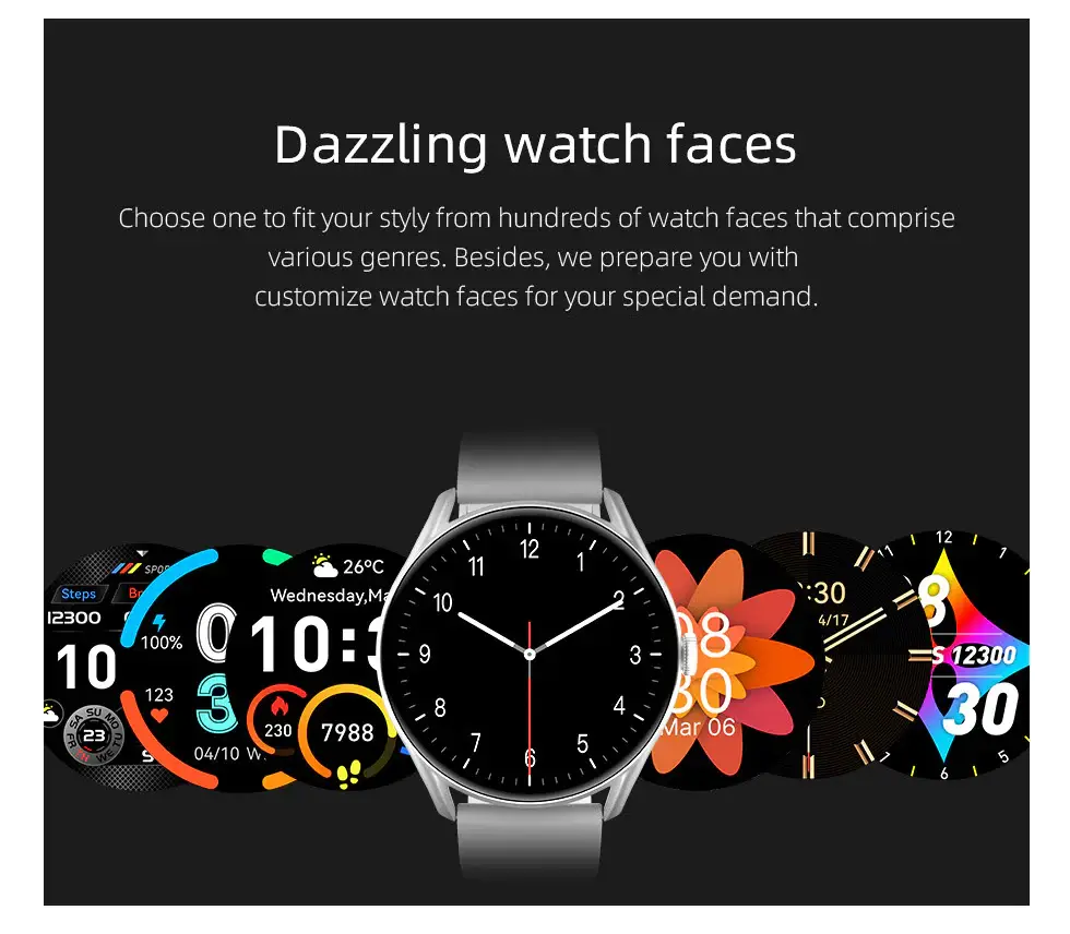 QCY GT Smartwatch with Retina AMOLED HD Display