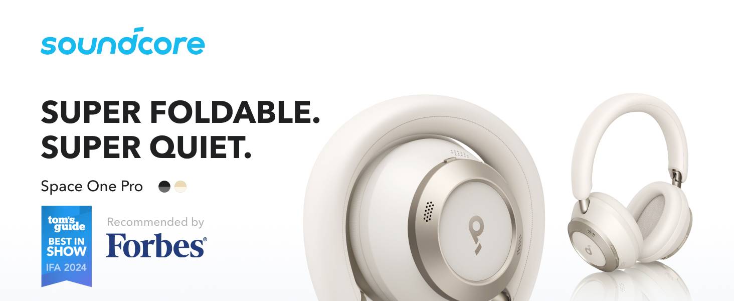 Anker Soundcore Space One Pro Foldable Over-Ear Wireless Headphones
