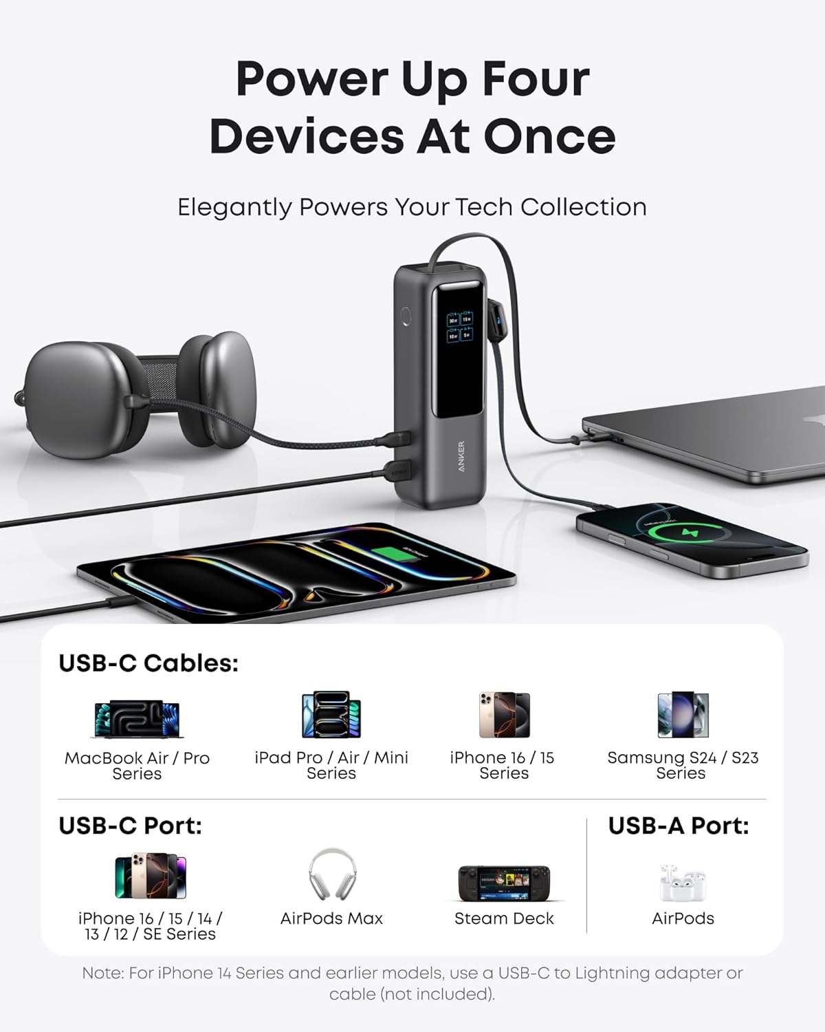 Anker Zolo A1695 25,000mAh Power Bank 165W Fast Charging