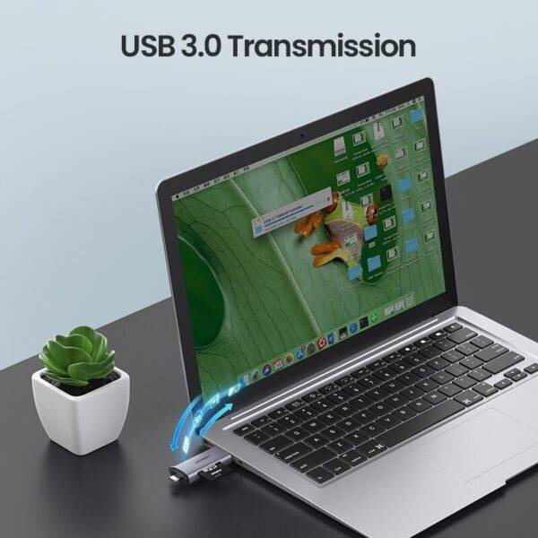 UGREEN CM185 2-in-1 USB-C & USB 3.0 Card Reader for TF/SD Cards