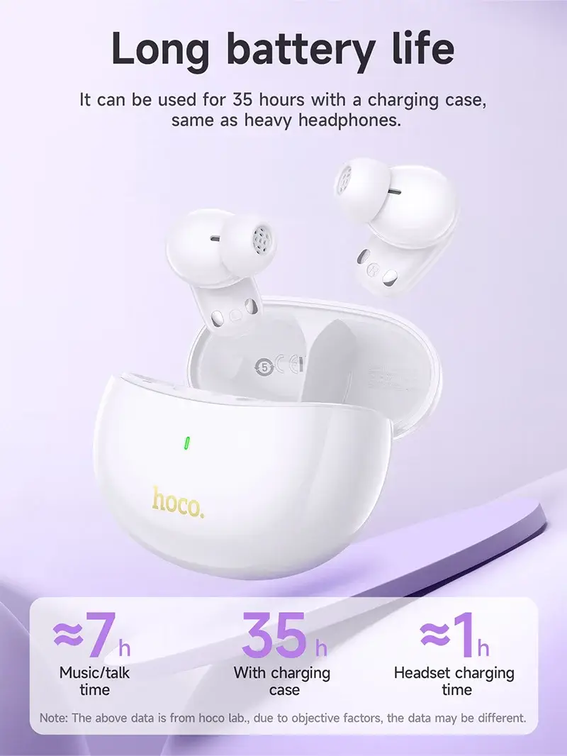 HOCO EQ17 ANC + ENC TWS Wireless Bluetooth Earbuds
