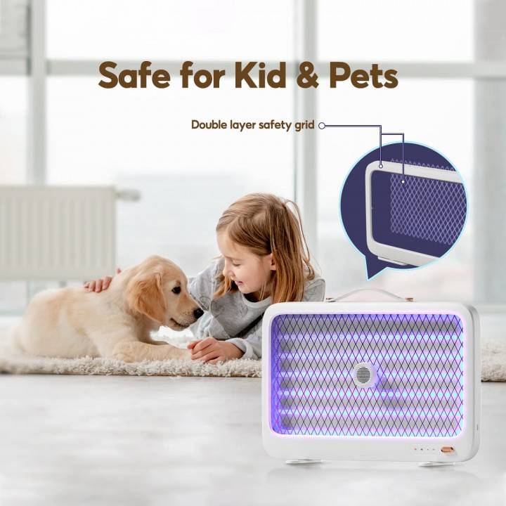 Qualitell K5 Lite 4000V Rechargeable Smart UV Mosquito Killer Lamp