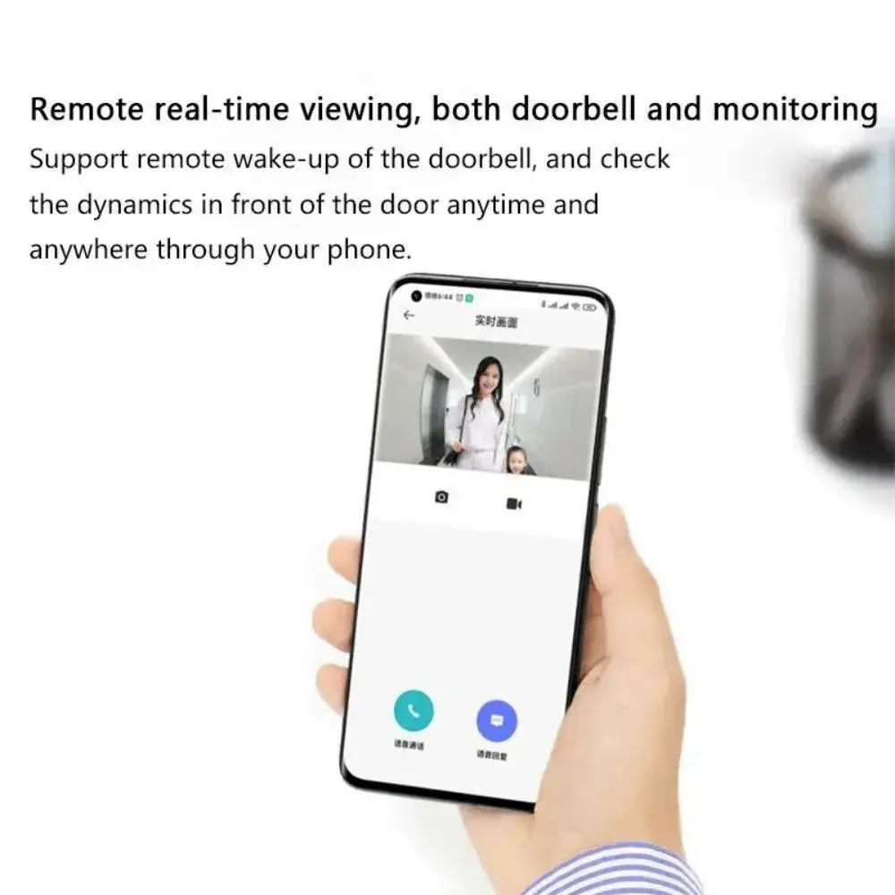 Xiaomi MJML05-FJ Smart Doorbell 3 with 2K Clarity and 5200mAh Rechargeable Battery