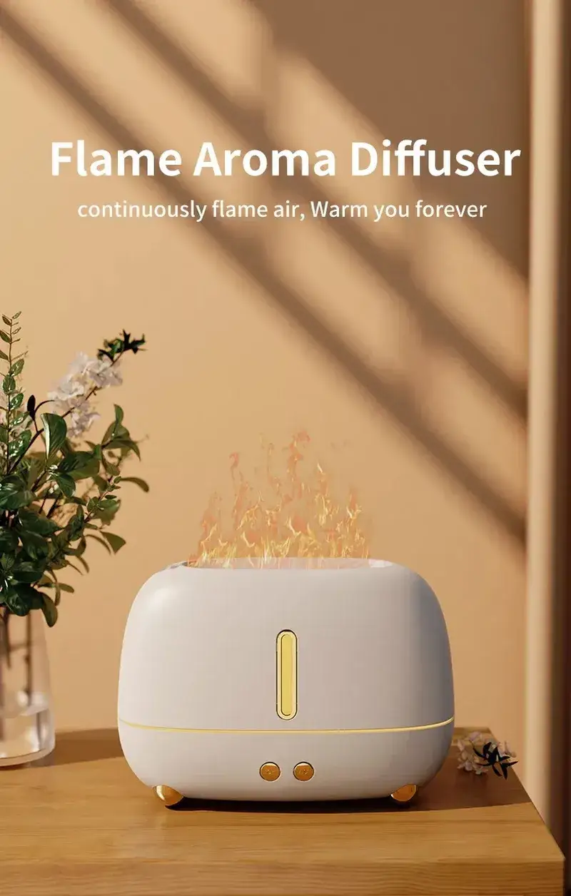 GearUp A318 Flame Aroma Diffuser Air Humidifier 250ml