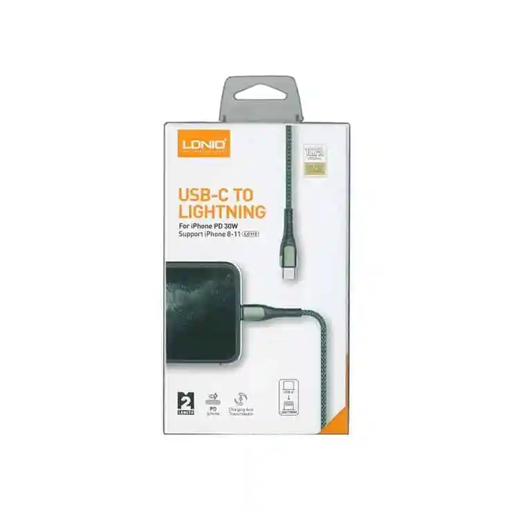 LDNIO LC112 USB-C to Lightning Cable 30W PD Fast Charging