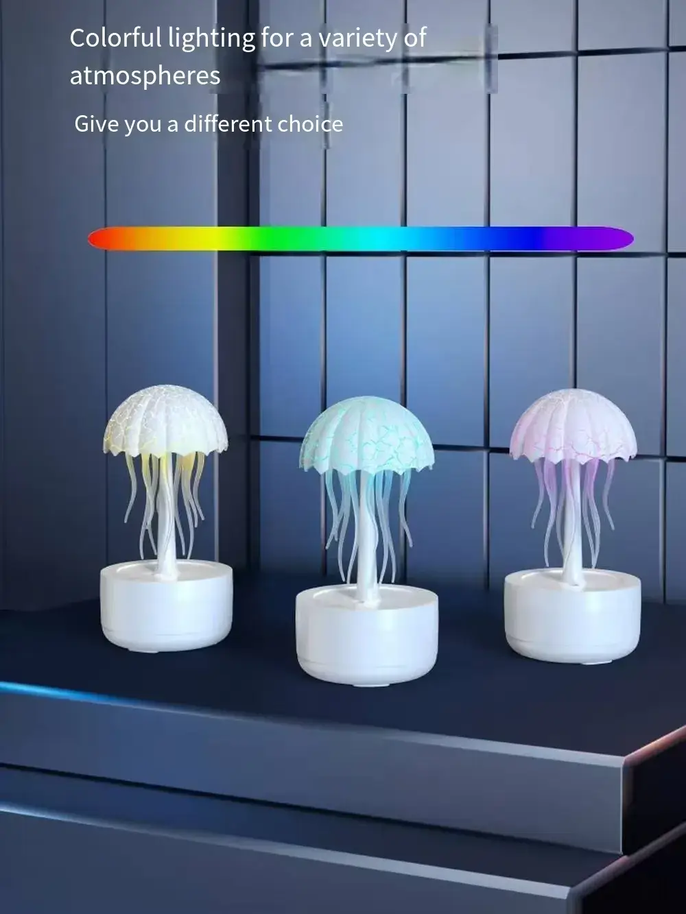 Jellyfish Humidifier Fragrance Diffuser Colorful Night Light