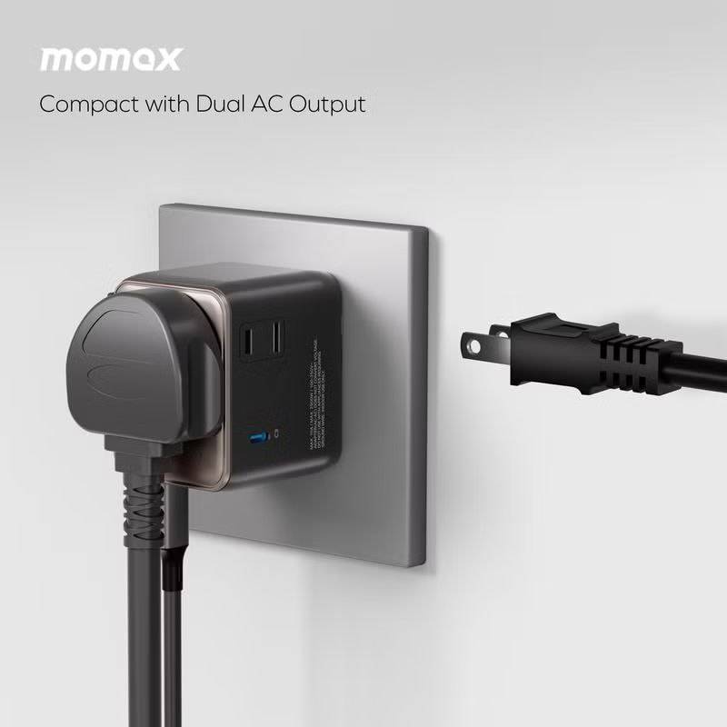 Momax UA27D 1-World² 35W 5-Port Dual AC Universal Travel Adapter