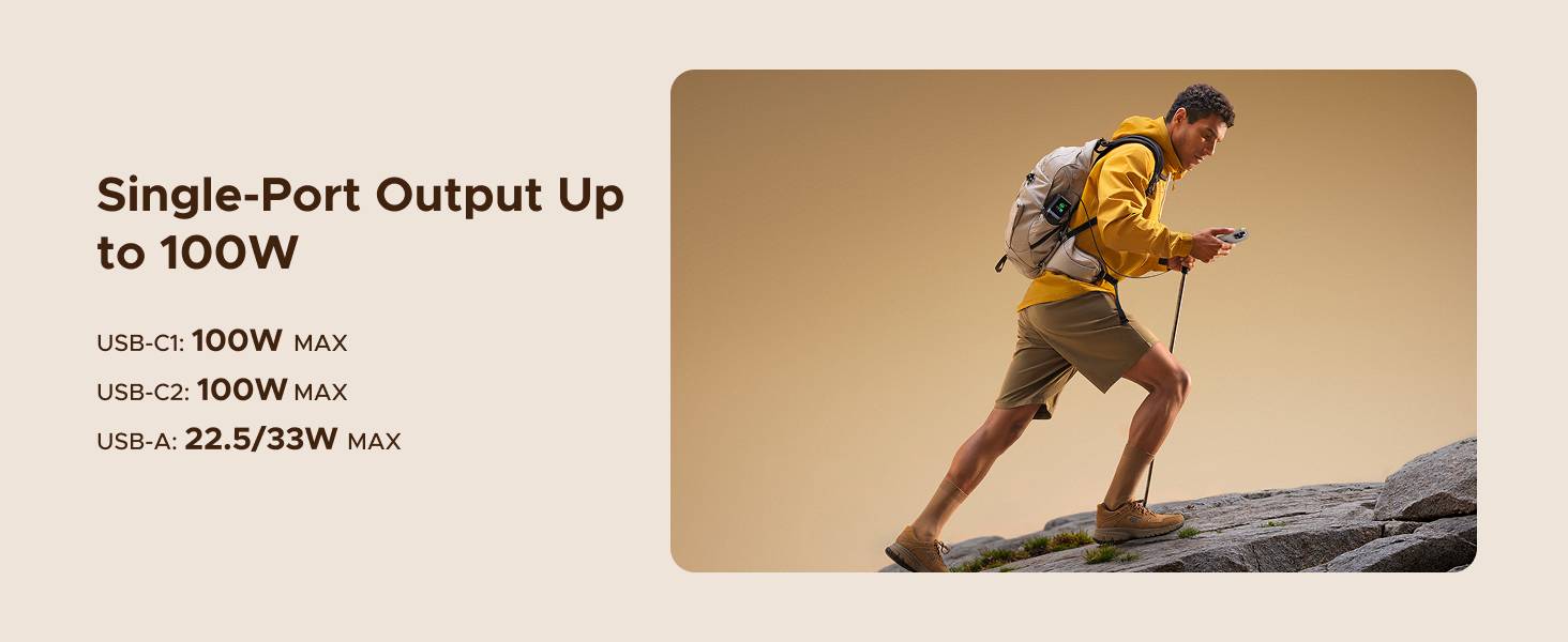 UGREEN Nexode 20000mAh 165W Power Bank with Built-in Retractable USB-C Cable