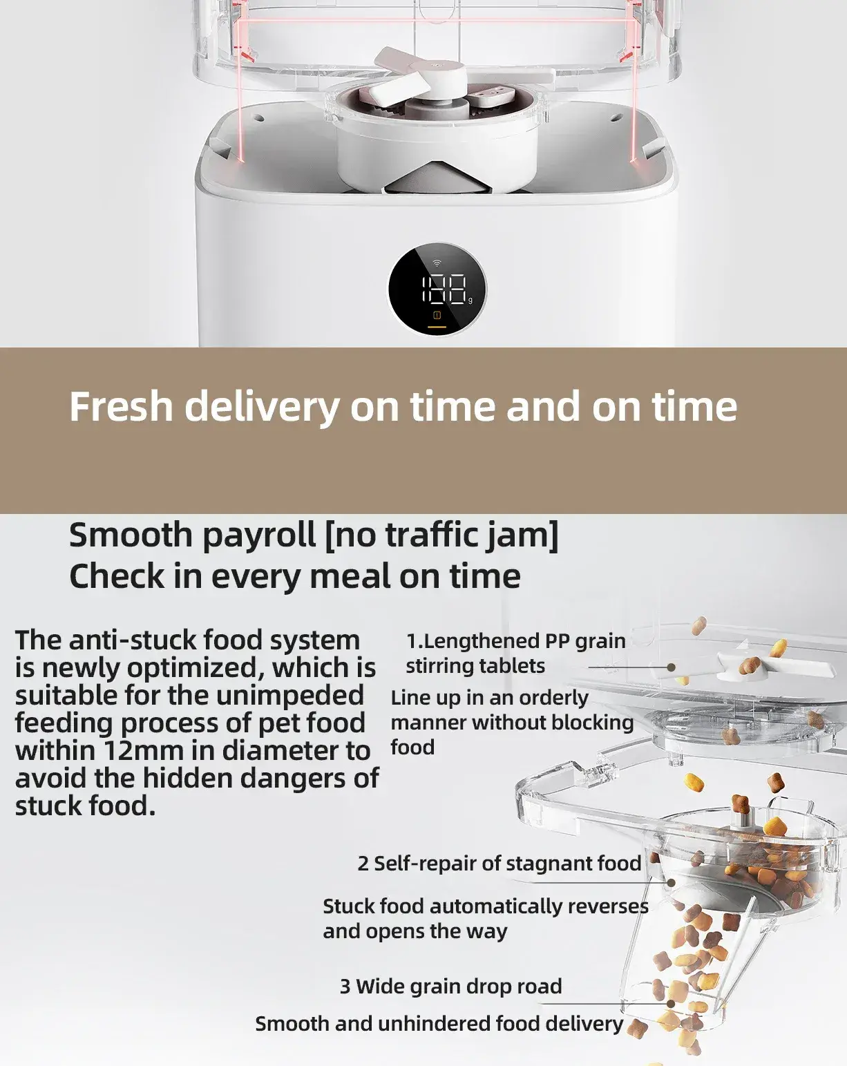 Xiaomi Mijia Smart Pet Feeder 2 5L Automatic Dispenser with HD Display & App Control (MJWSQ02)