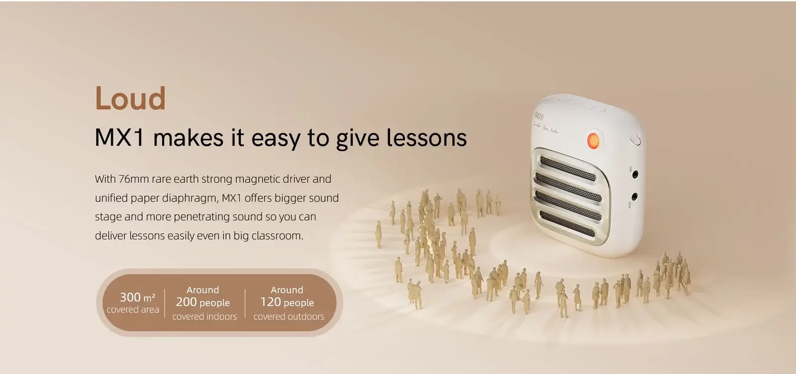 QCY MX1 Portable Wireless Bluetooth Speaker