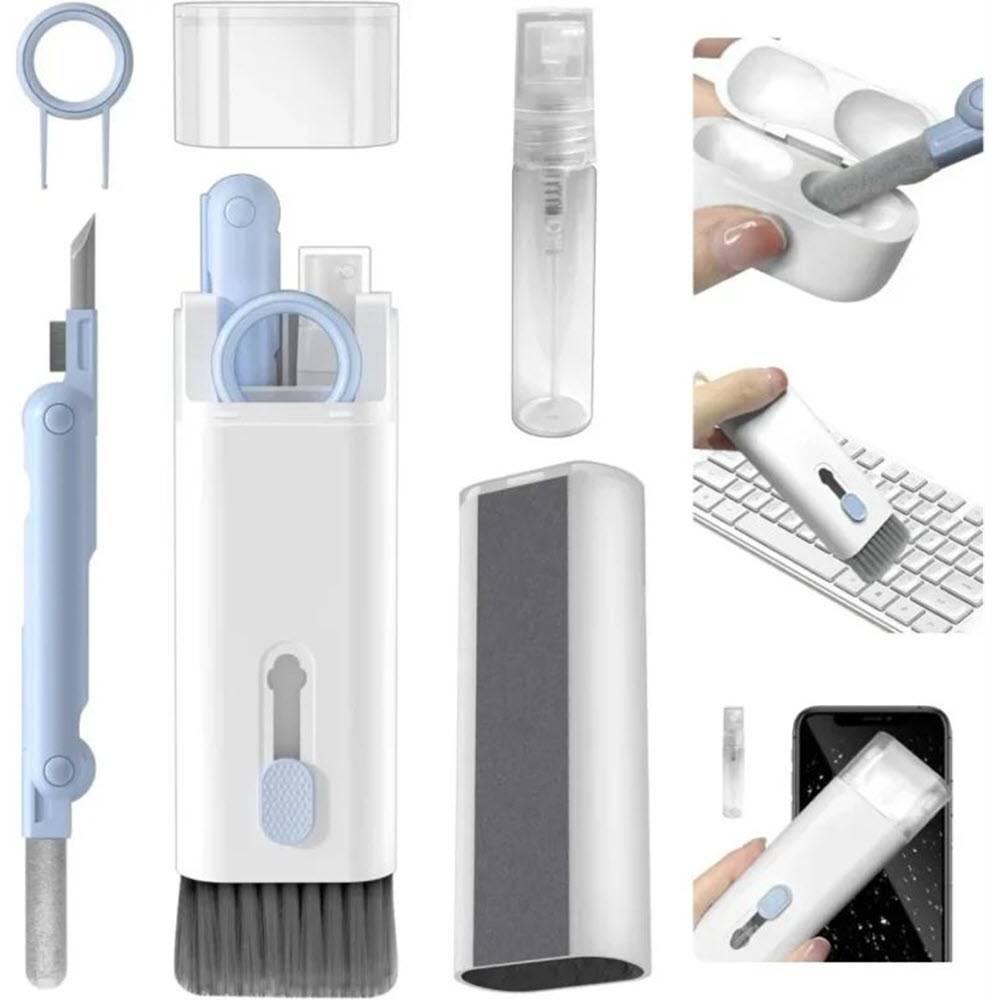 COTECi 75002 8-in-1 Electronic Cleaning Kit with Key Puller Pen Brush & Spray Bundle