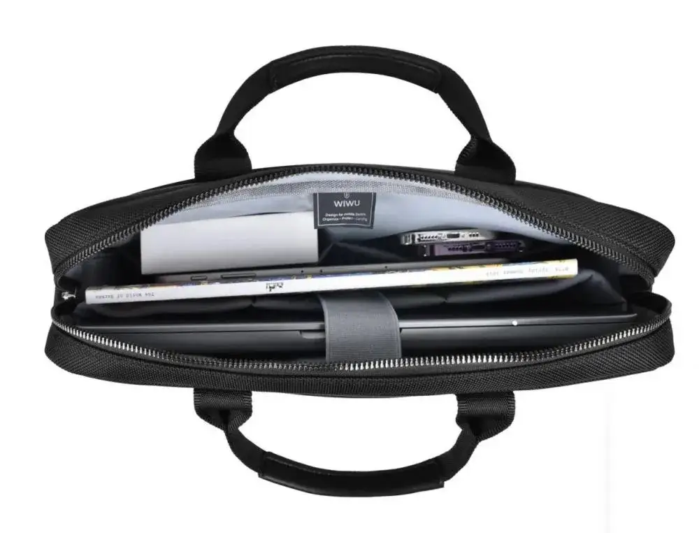 WiWU Hali Business Laptop Shoulder Bag with Strap Compatible with 13" 14" 15.6" 16" Laptops
