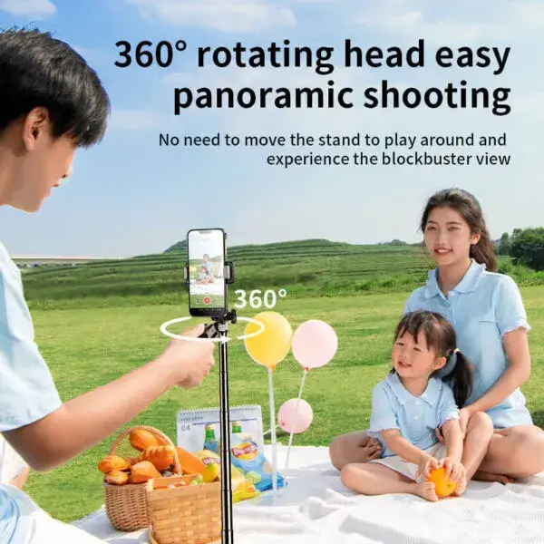 RTAKO Q052 Extendable Selfie Stick with Face Tracking and Wireless Remote