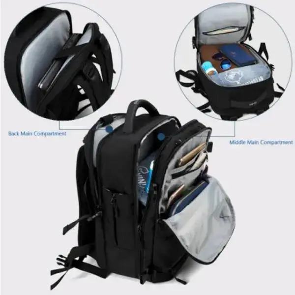 Ozuko 8983S Men's Multifunctional Compact Backpack