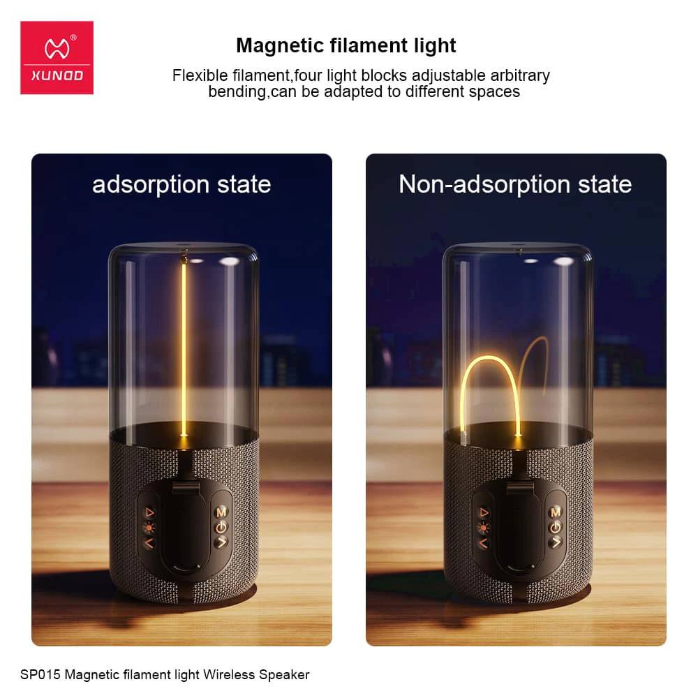 XUNDD SP015 Magnetic Filament Light Portable Wireless Speaker