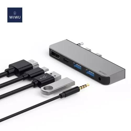 WiWU Alpha M X Pro 5-in-1 Laptop Adapter Dongle