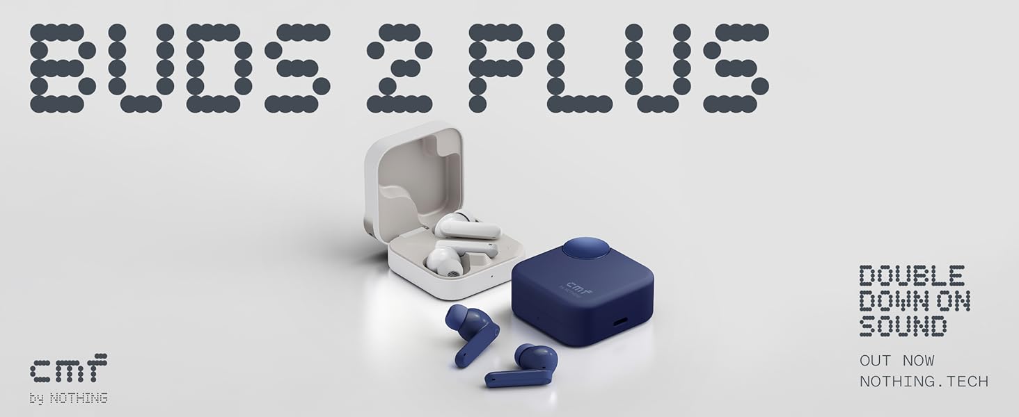 CMF by Nothing Buds 2 Plus ANC True Wireless Earbuds