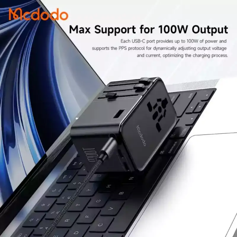 Mcdodo CP-614 100W GaN Universal Travel Charger with USB-C to USB-C 100W Cable