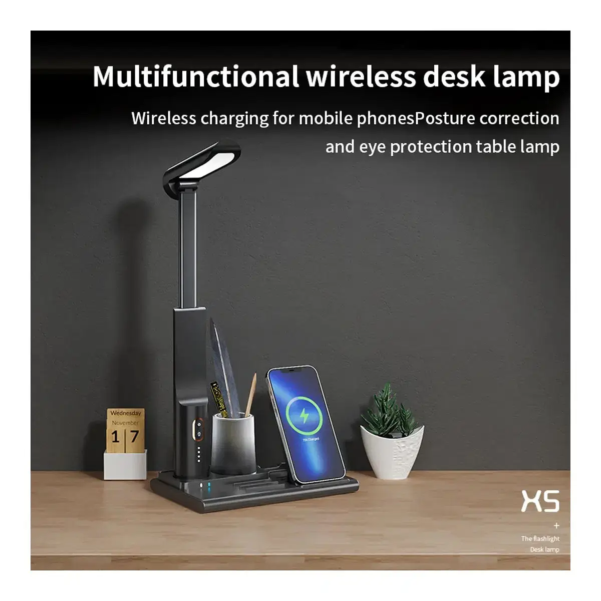 Remax PD-X5 Multifunctional 15W Wireless Charging LED Desk Lamp