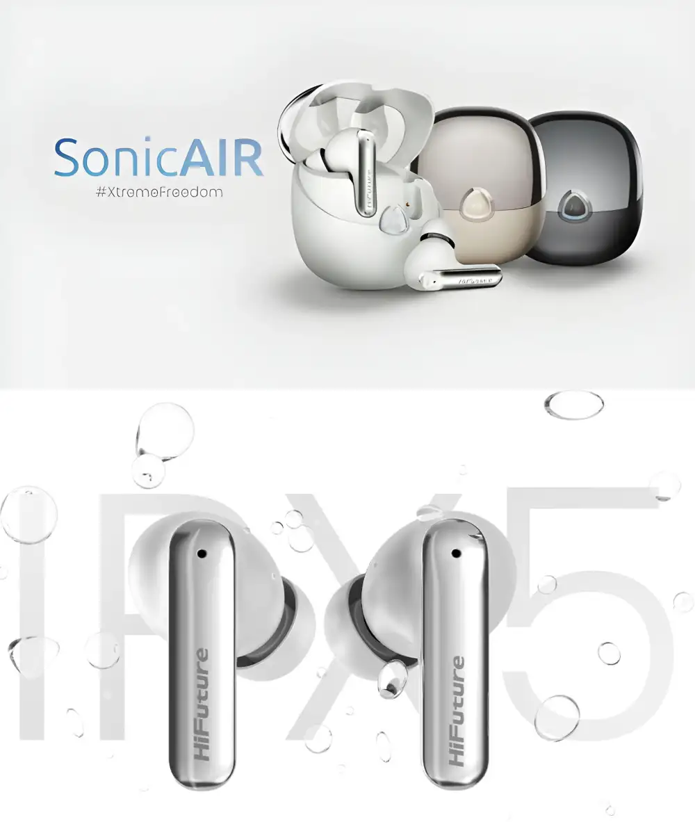 Hi-Future Sonic Air 4-mic Enc True Wireless Earbuds