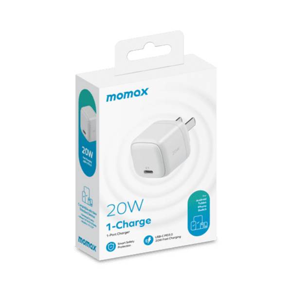 Momax UM68 20W Flat Pin USB-C Fast Charger