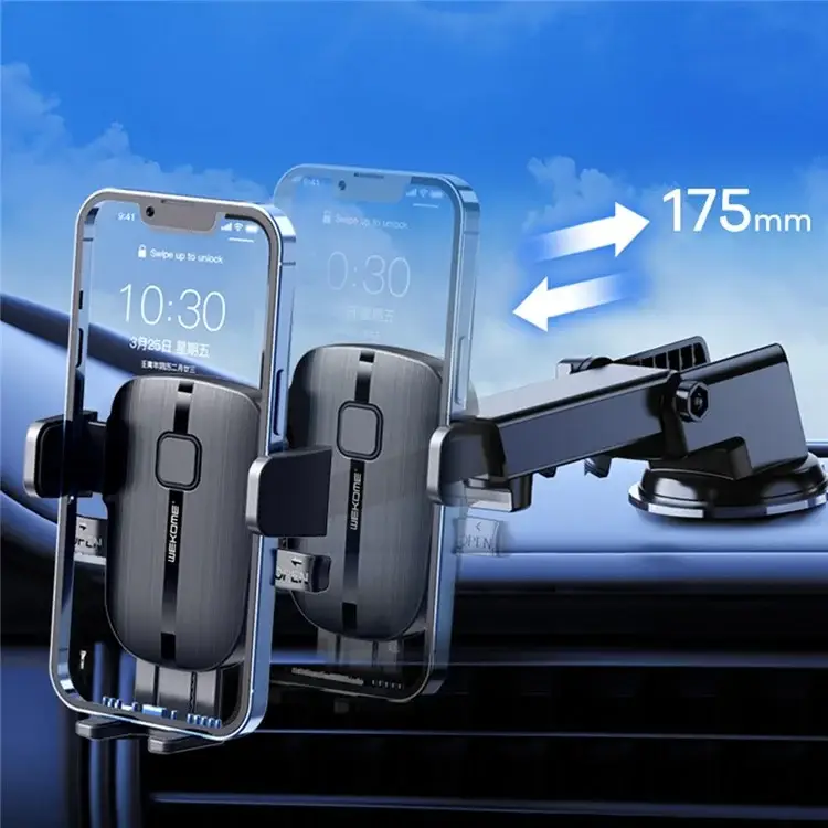 WEKOME S55 Universal Car Phone Holder with Strong Vacuum Suction and Anti-Shake Stability