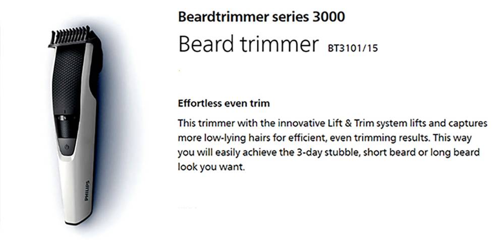 Philips BT3101/15 Hair Trimmer
