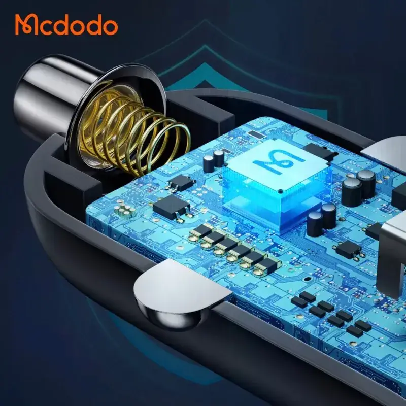 Mcdodo CC-2680 45W Dual-Port Car Charger PD 3.0 USB-C & QC USB-A Super Fast Charging Adapter