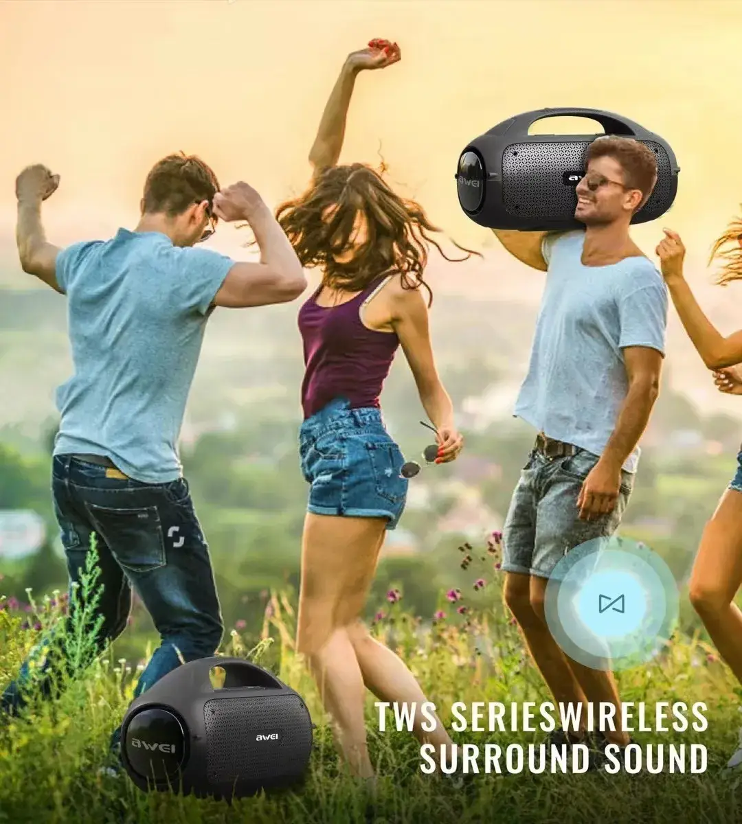 Awei Y886 Portable Outdoor Bluetooth Wireless Speaker