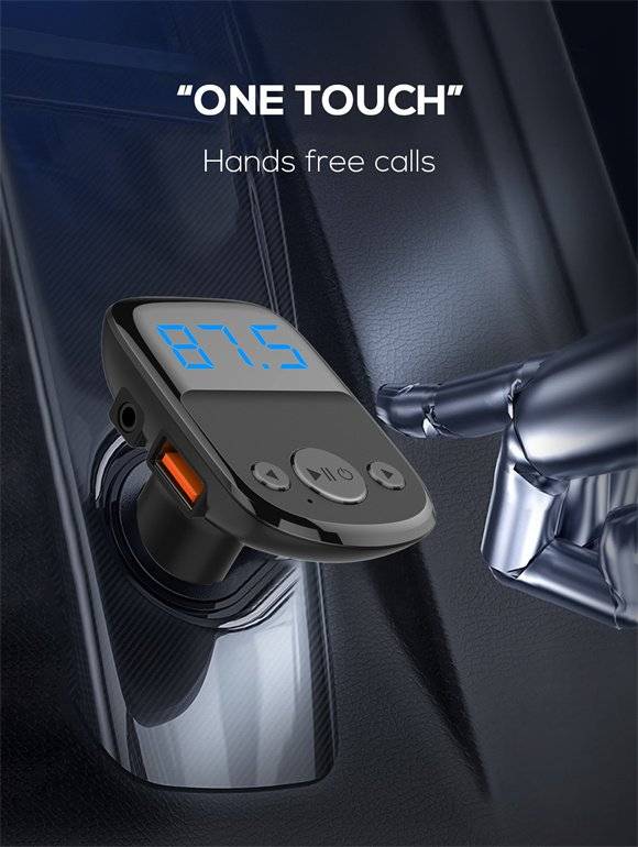 LDNIO C706Q 25W Bluetooth 5.0 Car Charger & FM Transmitter with Music Playback